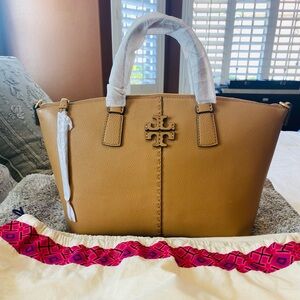 Tory Burch Tan Leather Tote Bag